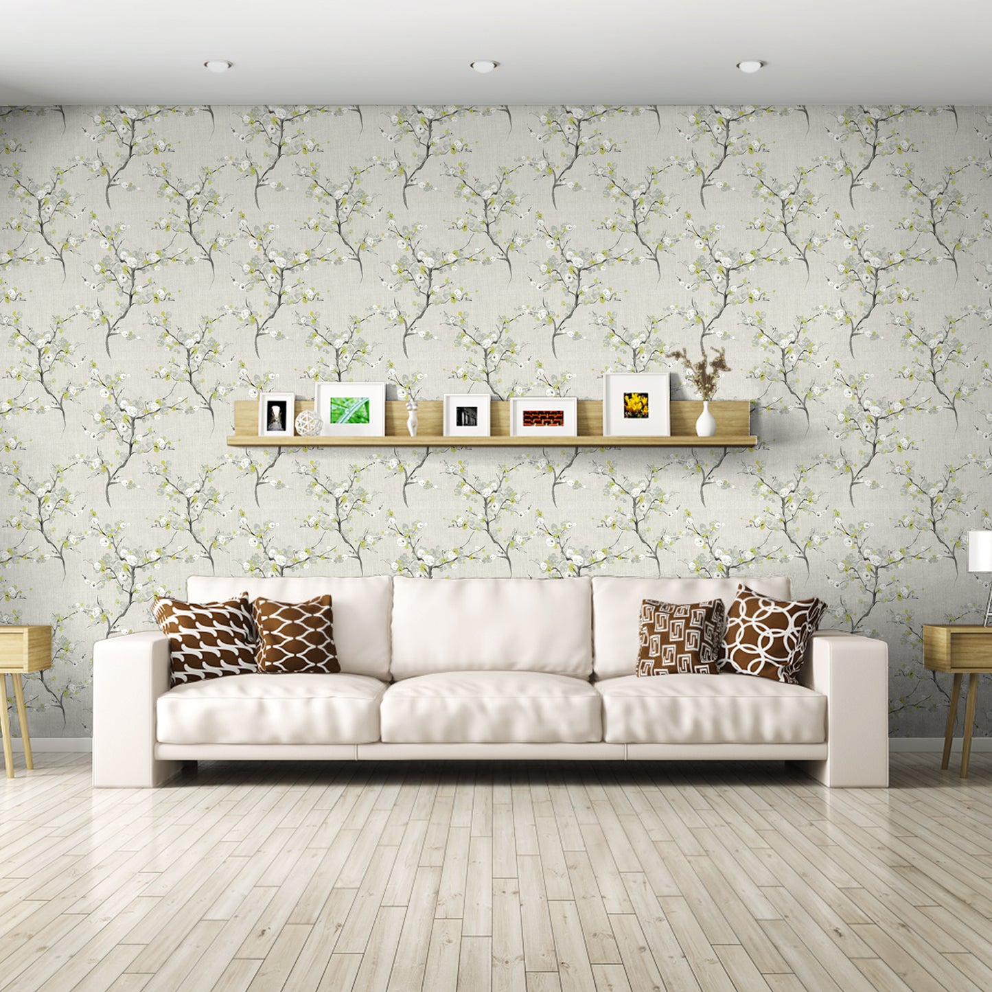 UMIGGEE Floral Peel and Stick Wallpaper 17.7-in x 393-in Floral Wall Paper