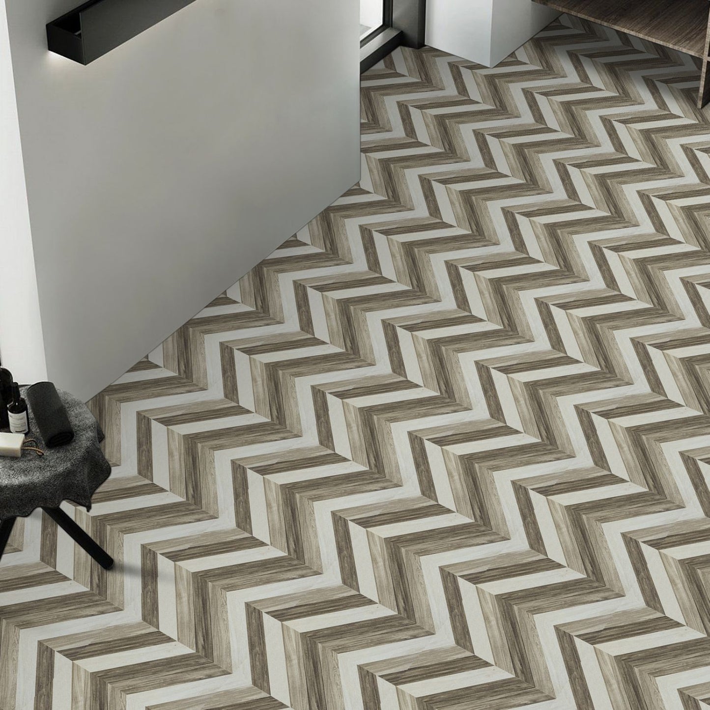 UMIGGEE Wood Peel and Stick Flooring Tile 11.8"x11.8"x1.0mm (10-pcs) Patchwork Wood Vinyl Flooring Tile Self Adhesive Flooring Tile Home Decor for Kitchen Living Room (Cover 9.6 sq. ft./ Pack)