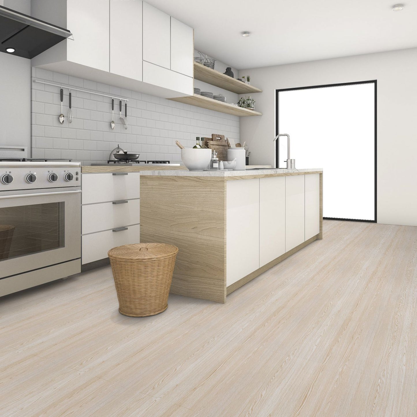 UMIGGEE Peel and Stick Vinyl Flooring Roll 15.7"x 118"/12.8 Sq.Ft Thicken Self-Adhesive Vinyl Wood Floor Tile Wear-Resistant Easy DIY Install Home Decor