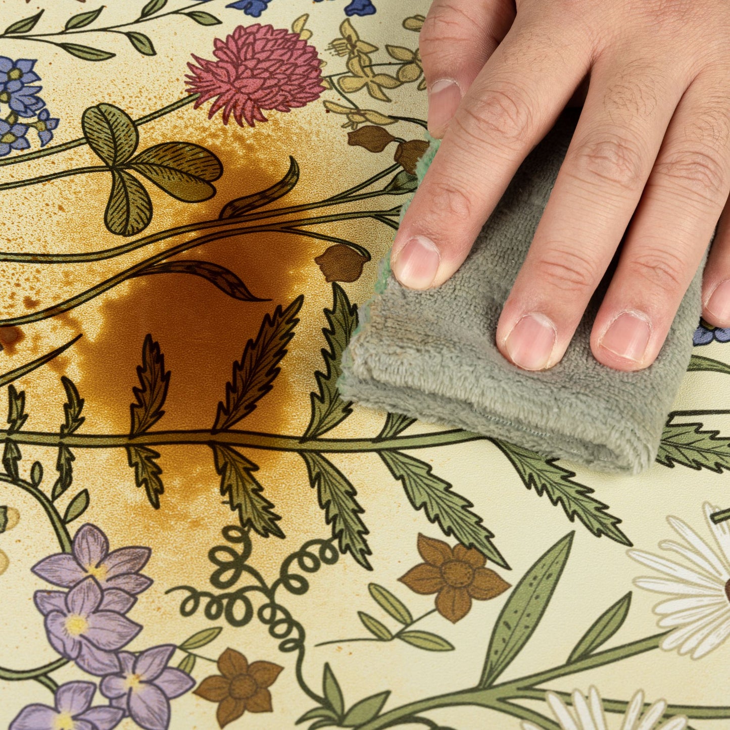 Abyssaly 17.7" x 118" Floral Wallpaper Peel and Stick Farm Floral Wall Wallpaper Wall Stick Removable Wallpaper