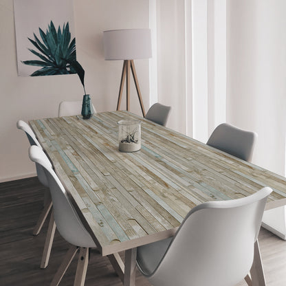 UMIGGEE 17.7" x 118" Rustic Wood Wallpaper Self-Adhesive Removable Wallpaper Blue Peel and Stick Wallpaper Vinyl Wood Wall Paper for Home Decoration Wall Covering Old Furniture Renovation