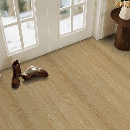 Abyssaly Brown Wood Peel and Stick Floor Tiles Wood Brown Vinly Tile 15.7-in x 118-in /12.8 Sq.Ft. Self-Adhensive Waterproof Thicken Flooring for Home Decor