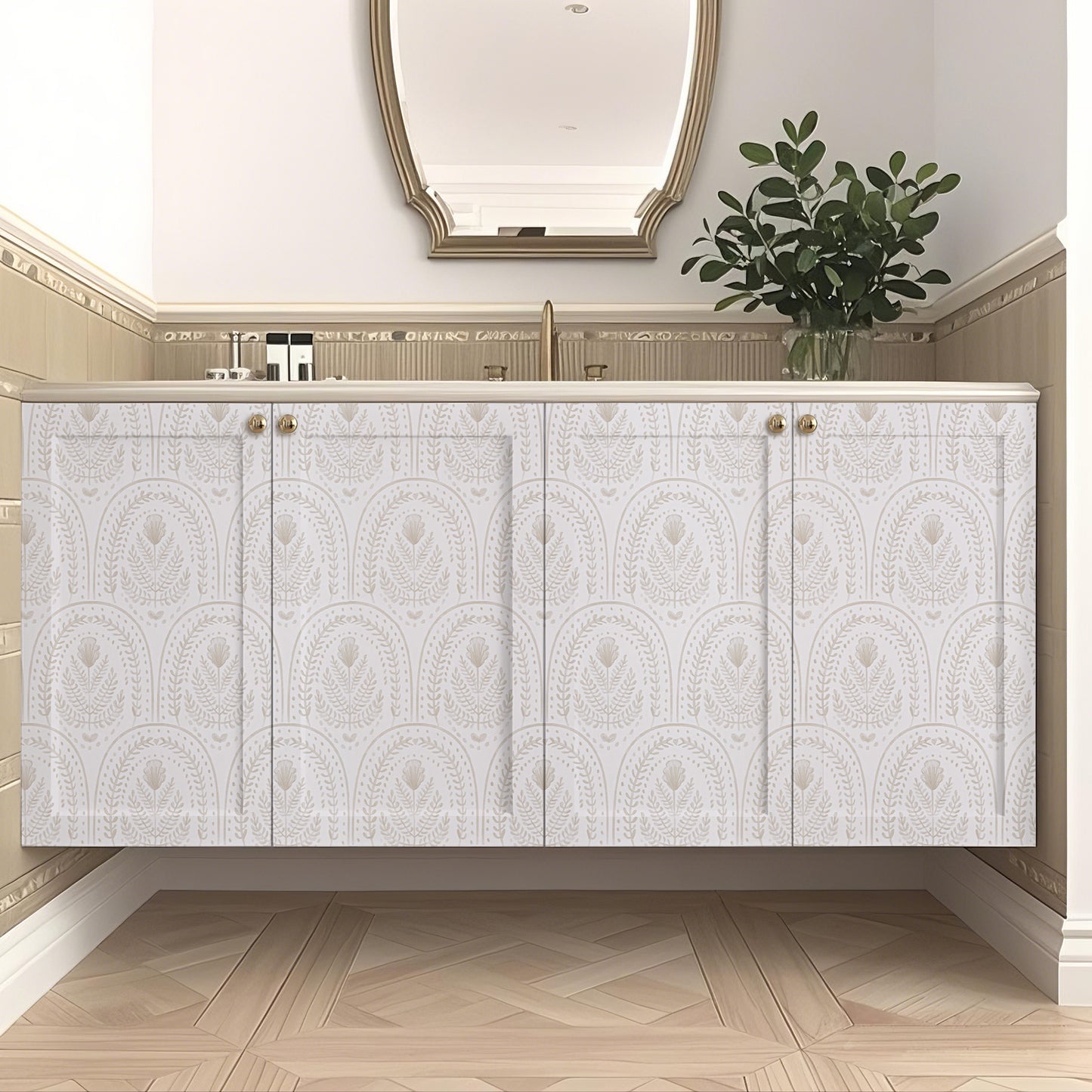 Abyssaly Peel and Stick Wallpaper Modern Wall Paper Boho Self-Adhesive Removable Wallpaper 17.3 in×236 in