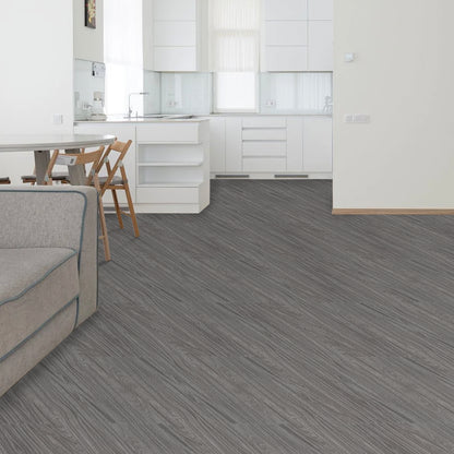 UMIGGEE Gray Peel Stick Flooring 35-in x 5.7-in x 1.0mm 20-Pcs Vinyl Flooring Wood Grain Floor Tiles Easy to Install for Bathroom Kitchen Living Room
