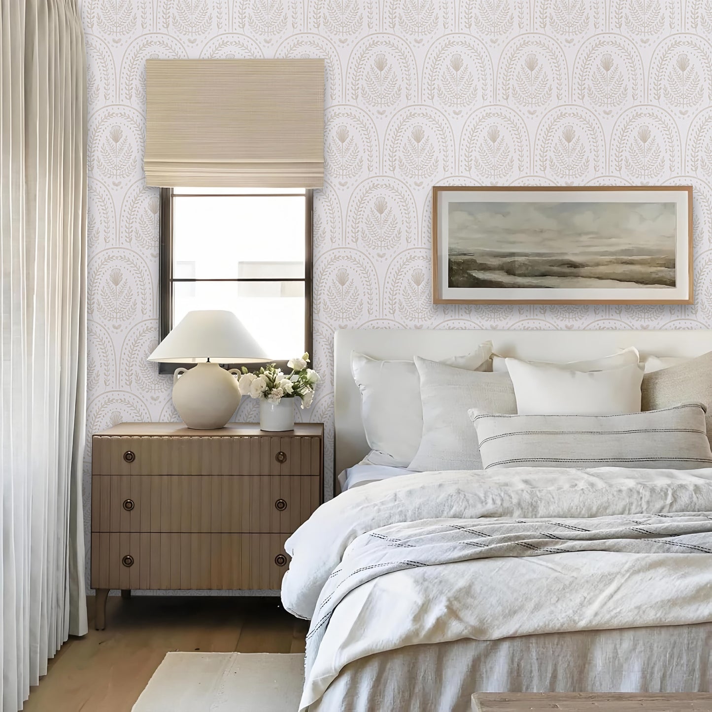 Abyssaly Peel and Stick Wallpaper Modern Wall Paper Boho Self-Adhesive Removable Wallpaper 17.3 in×236 in