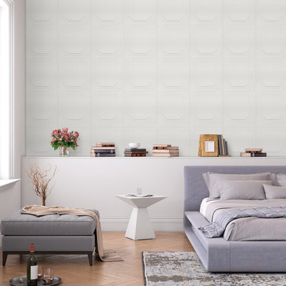 Abyssaly Drop Ceiling Tile, 13.7" x 13.7" 16 Pcs, 3D Wall Panels Foam Peel and Stick Ceiling Tiles Decorative Easy Install PVC Ceiling Panels for Interior Kitchen Bathroom Basement, White