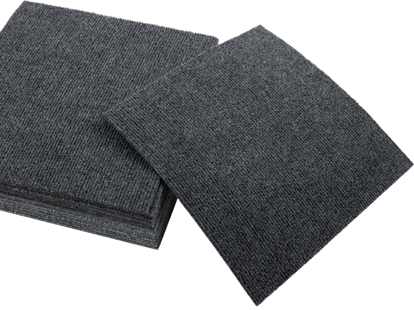 UMIGGEE Peel and Stick Carpet Tiles Smoke Grey Self-Adhesive Square Soft Carpet Floor Tiles 12" x 12" Carpet Easy Install DIY Floor Tiles for Kids Room Bedroom Dining Room 10 PCS.（10 sqft/Box）