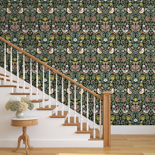 Abyssaly Vintage Classics Wallpaper 17.7" x 118" Peel and Stick Wallpaper Removable Embossed Self Adhesive Wallpapaer Vinyl Wall Paper for Wall Decor Home Renovation Covering Old Furniture