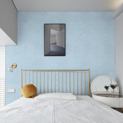 Abyssaly Blue Peel and Stick Wallpaper 15.7" x 118"Self Adhesive Removable Light Blue Textured Wall Paper for Home Decorative