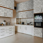 UMIGGEE 17.3-in x 118-in Dark Grey Brick Wallpaper Peel and Stick Textured Faux Brick Wallpaper Self Adhesive Removable Decorative Contact Paper Backsplash Wall Paper Shelf Drawer Liner Vinyl Film