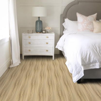 Lxcreat Vinyl Flooring Peel and Stick Floor Tile 35in x 6in 10Pcs Brown Wood Flooring for Bathroom, Kitchen, Living Room, Bedroom, 15 Sq. ft