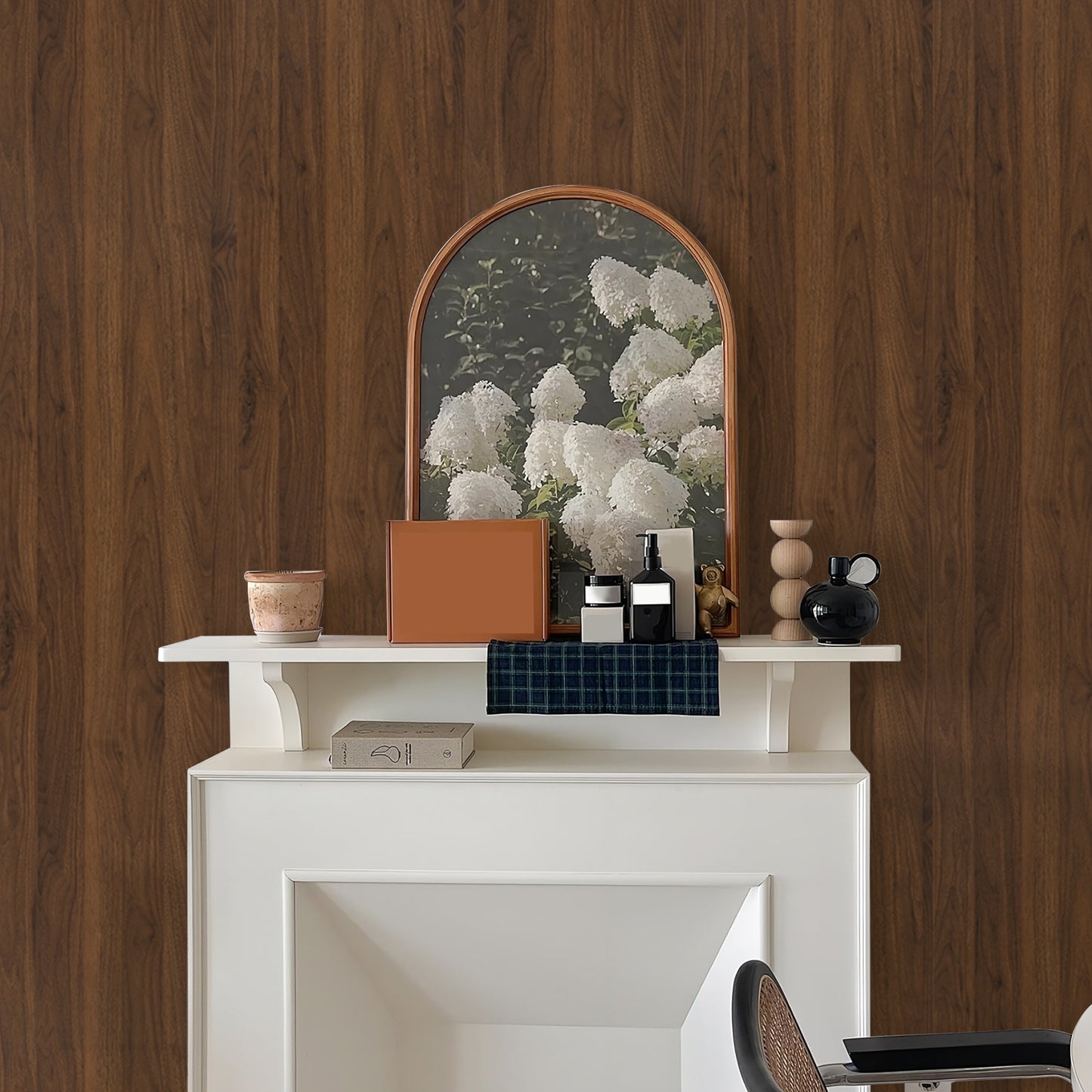 Abyssaly Wood Peel and Stick Wallpaper Self-adhesive Removable Contact Paper Waterproof 15.7 " x 118" Vinyl Wallpaper for Bedroom Wall Furniture Countertop Shelf