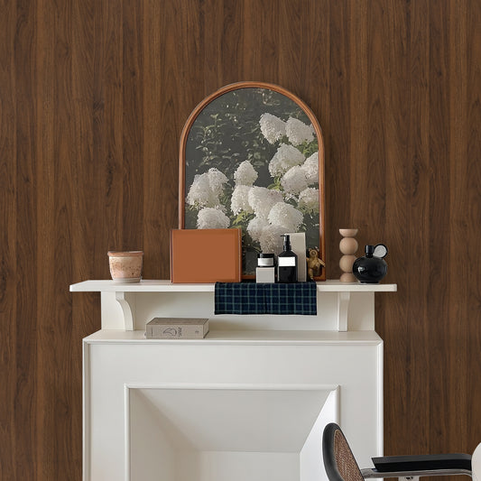 Abyssaly Wood Peel and Stick Wallpaper Self-adhesive Removable Contact Paper Waterproof 15.7 " x 118" Vinyl Wallpaper for Bedroom Wall Furniture Countertop Shelf