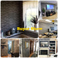 Abyssaly Gray Stone Brick Wallpaper Peel and Stick Wallpaper 17.7" x 118" Self-Adhesive Removable Wall Paper 3D Stone Faux Brick Paper Thickened for Kitchen Living Room Bedroom
