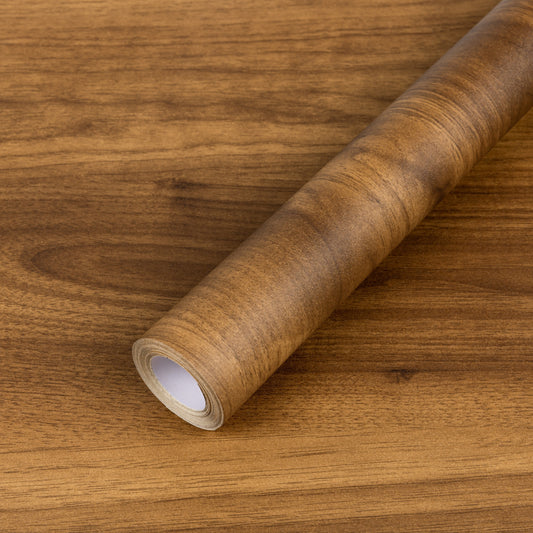 Abyssaly Wood Peel and Stick Wallpaper 15.7 "x 118" Brown Self-Adhesive Removable Contact Paper for Home Shelves Walls