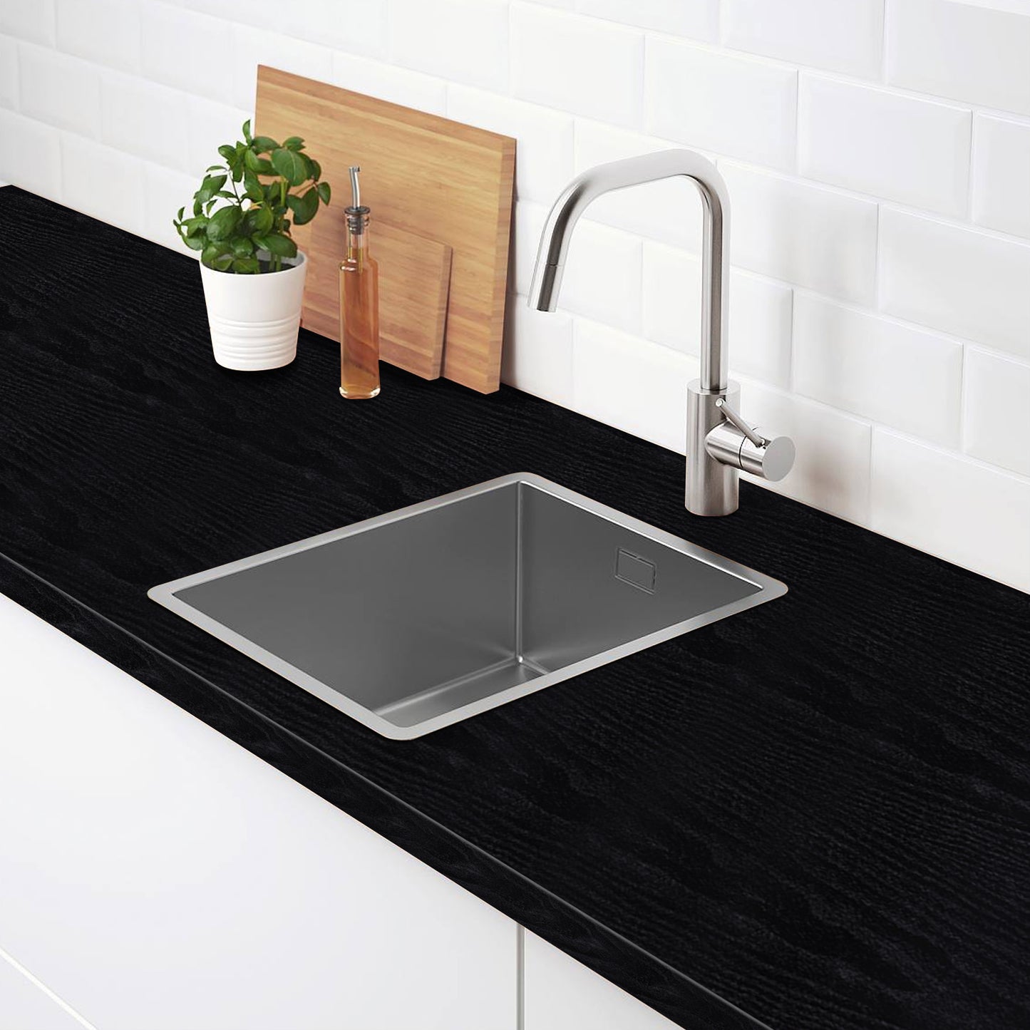 Meiban Black Wood Peel and Stick Wallpaper 15.74" x 118" Wood Grain Contact Paper Removable Self-Adhesive Wall Paper Film for Furniture Decoration