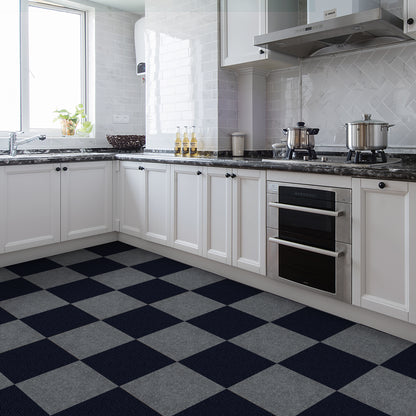 UMIGGEE Peel and Stick Carpet Tiles 12" x 12" Navy Blue Self-Adhesive Square Soft Carpet Floor Tiles Carpet Easy Install DIY Floor Tiles for Kids Room Bedroom Dining Room 10-pcs (10 sq. ft./Box)