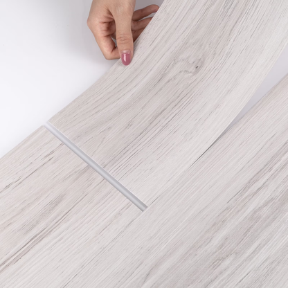 Lxcreat Vinyl Flooring Peel Stick Floor Tile 35" x 6" 10Pcs Vinyl Floor Tile Easy to Paste, Vinyl Flooring Plank Tile for RV, Bedroom Living Room Kitchen