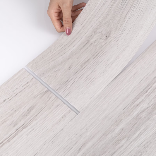 Lxcreat Vinyl Flooring Peel Stick Floor Tile 35" x 6" 10Pcs Vinyl Floor Tile Easy to Paste, Vinyl Flooring Plank Tile for RV, Bedroom Living Room Kitchen