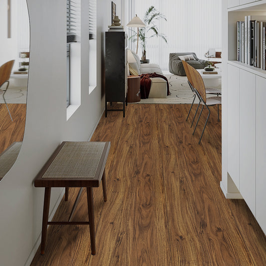 UMIGGEE 15.7-in x 236-in/25.7 Sq.Ft Brown Peel and Stick Vinyl Flooring Roll Thicken Self-Adhesive Vinyl Wood Grain Floor Wear-Resistant Easy DIY Install Home Decor
