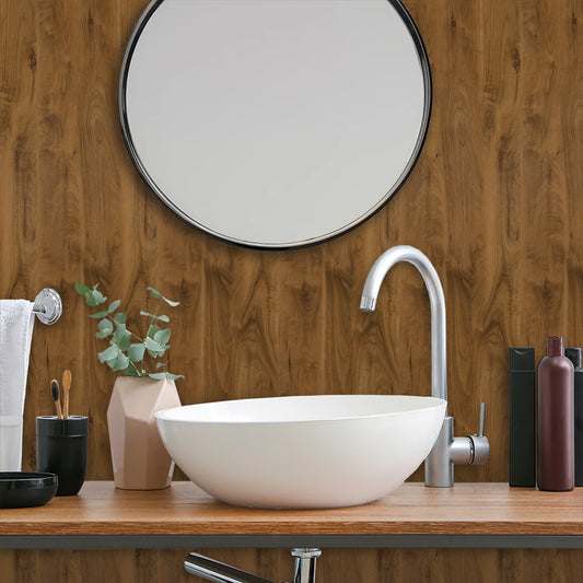 UMIGGEE Wood Grain Wallpaper 15.7-in x 118-in Peel and Stick Wallpaper Vinyl Film Self Adhesive Removable Brown Decor Wall Paper for Cabinet Drawer Shelf Liner Easy to Clean