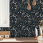UMIGGEE Floral Wallpaper Peel and Stick Floral Wall Wallpaper Self Adhesive Flower Wallpaper Contact Paper 17.3-in x 118-in Home Decor Wall Covering Old Furniture Renovation