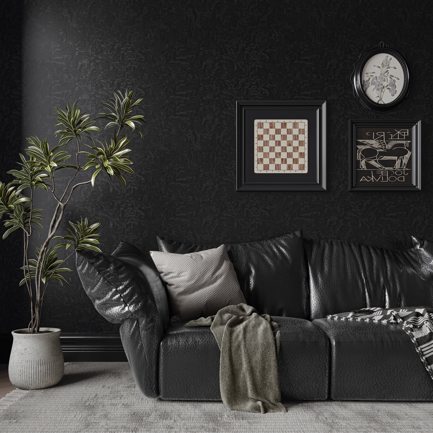 Abyssaly Black Peel and Stick wallpaper 15.7"×118" Removable Contact Paper for Bedroom Contertop