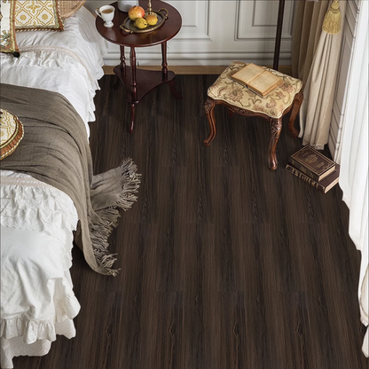 Lxcreat 35" x 6" Natural Grey Vinyl Floor Tiles 26.25 sq ft, for Bathroom Kitchen 18 Piece