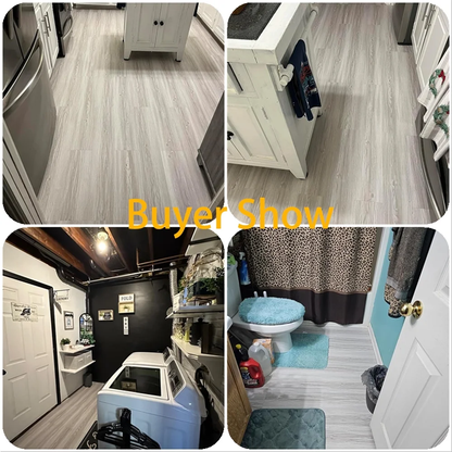 Lxcreat 35" x 6" Peel and Stick Floor Tile 20Pcs Vinyl Floor Tile Vinyl Flooring Plank Tile for Bedroom Living Room Kitchen
