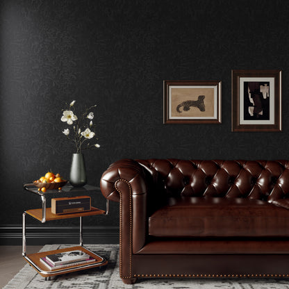 Abyssaly Black Peel and Stick wallpaper 15.7"×118" Removable Contact Paper for Bedroom Contertop