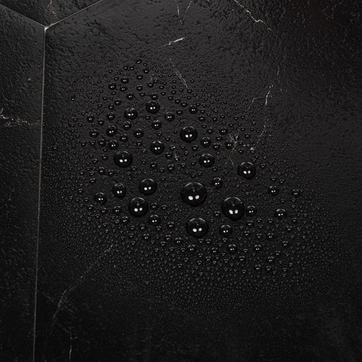 20Pcs Peel and Stick Floor Tile, Vinyl Flooring Waterproof Floor Tile DIY for Bathroom, Black Marble Look