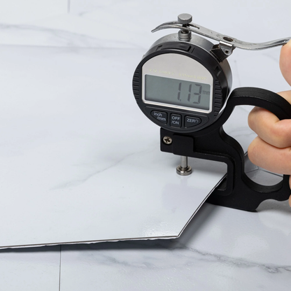 10Pcs Peel and Stick Floor Tile, Vinyl Flooring Waterproof Floor Tile DIY for Bathroom, White Marble Look