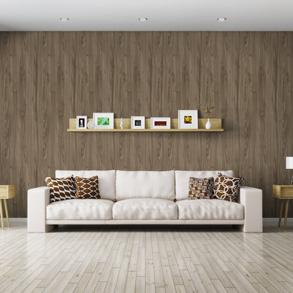 Ayssaly Brown Wood Peel and Stick Wallpaper Self Adhesive Removable Wallpaper 23.6"×118" Decorative Film Wood Wall Paper Covering for Living Room Bedroom Wall Old Furniture Countertop Closet