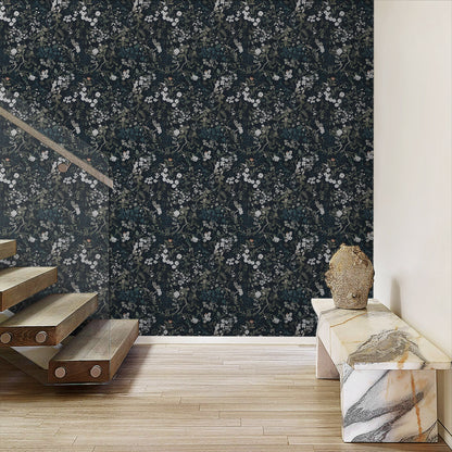 UMIGGEE Floral Wallpaper Peel and Stick Floral Wall Wallpaper Self Adhesive Flower Wallpaper Contact Paper 17.3-in x 118-in Home Decor Wall Covering Old Furniture Renovation