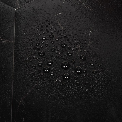 10Pcs Peel and Stick Floor Tile, Vinyl Flooring Waterproof Floor Tile DIY for Bathroom, Black Marble Look