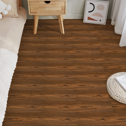 Lxcreat 35" x 6" 10Pcs Vinyl Flooring Peel and Stick Flooring Tile for Bedroom Living Room Kitchen