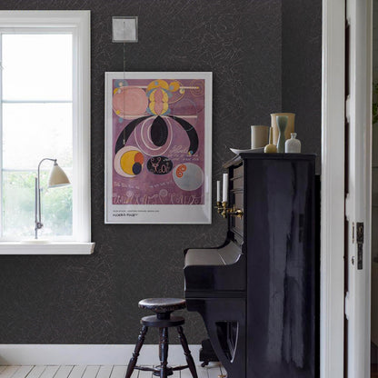 UMIGGEE 35.4" x 196.8" Black Silk Wallpaper Peel and Stick Wallpaper Embossed Self Adhesive Textured Wallpaper Kitchen Counter Top Contact Paper Home Decor Wall Covering Old Furniturn Renovation