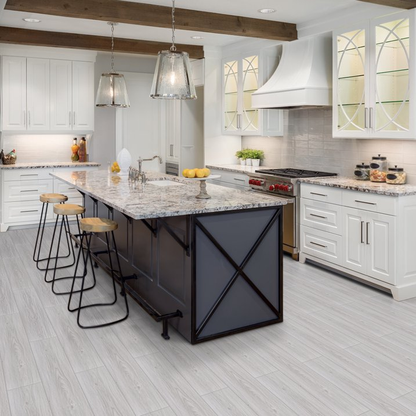 Lxcreat Vinyl Flooring Peel Stick Floor Tile 35" x 6" 10Pcs Vinyl Floor Tile Easy to Paste, Vinyl Flooring Plank Tile for RV, Bedroom Living Room Kitchen