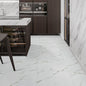 UMIGGEE White Marble Peel and Stick Floor Tile Vinyl Flooring 11.8in x 11.8in x 1.0mm 5-pcs Self Adhesive DIY Vinyl Flooring for Kitchen Dinning Room Bedroom Home Decoration