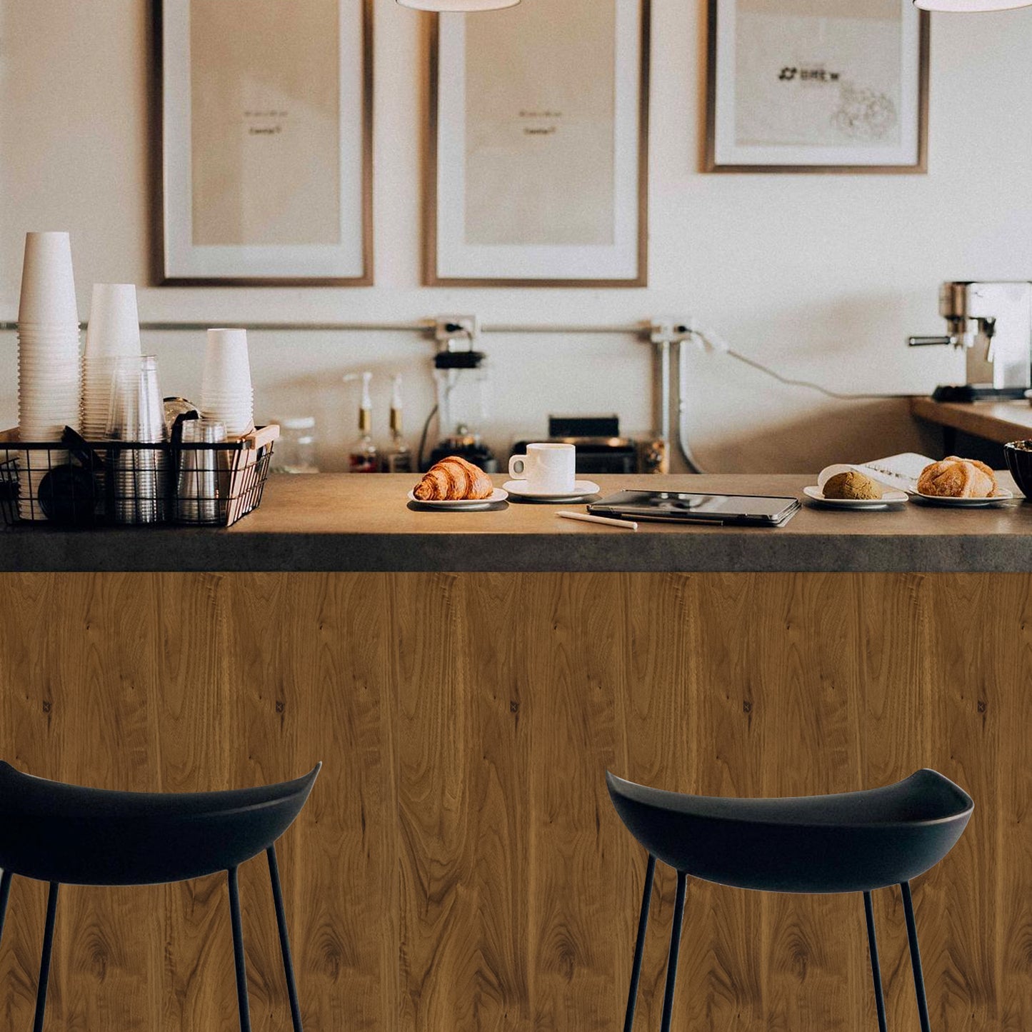 Abyssaly Wood Peel and Stick Wallpaper 15.7 "x 118.1" Brown Self-Adhesive Removable Contact Paper for Home Shelves Walls