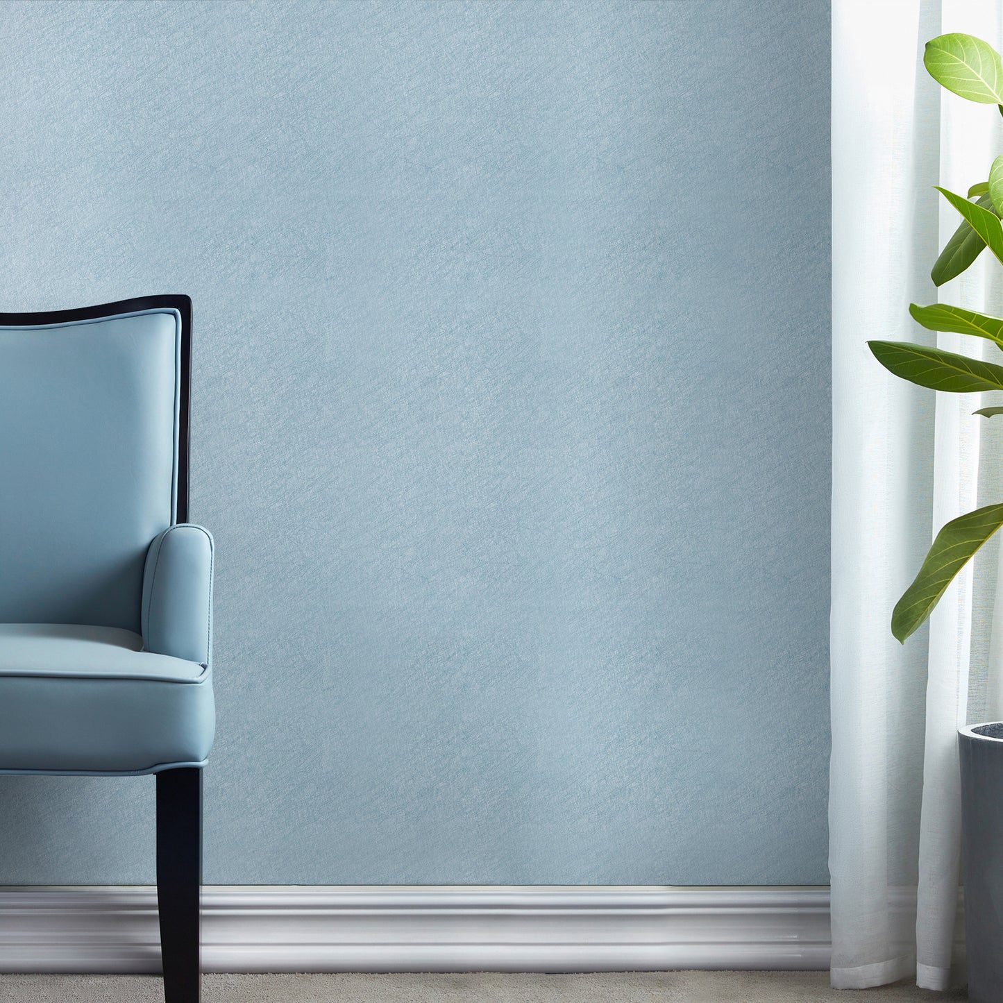 Abyssaly 23.6" x 196.8" Blue Silk Texture Wallpaper Removable Self Adhesive Peel and Stick Wallpaper Home Dorm Decoration Vinyl Wallpaper