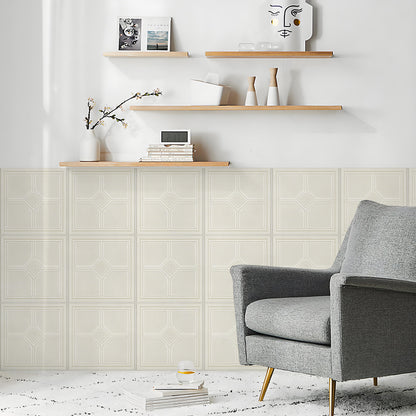 Abyssaly 13.7" x 13.7" Peel and Stick Ceiling Tile, 16 Pcs, Self-Adhesive Foam Texture Tiles for Living Room, Kitchen, Bathroom