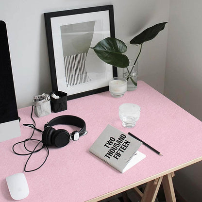 Abyssaly Pink Peel and Stick Wallpaper 15.7" x 118" Self Adhesive Removable Wallpaper Silk Embossed Vinyl Film for Nursery Bedroom Living Room Countertop