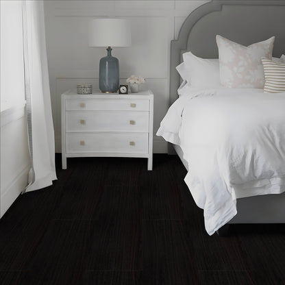 UMIGGEE 15.7-in x 236-in/25.7 Sq.Ft Black Peel and Stick Vinyl Flooring Roll Thicken Self-Adhesive Vinyl Wood Grain Floor,Versatile Design for Any Space Easy DIY Install Home Decor