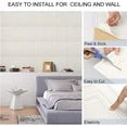 Abyssaly Peel and Stick Ceiling Tiles, 32 Packs, Covered 21 Sq.Ft, Easy to Install for Ceiling and Wall, Plain White（13.8 x 13.8 inch）