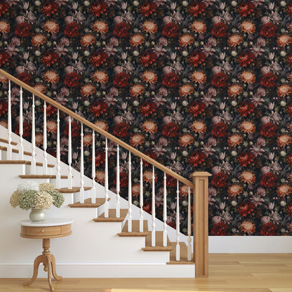 UMIGGEE Floral Wallpaper Multicolor Peel and Stick Wallpaper Self Adhesive Wall Paper 17.3-in x 118-in Contact Paper for Home Mural Wall Decor Wall Covering Old Furniture Renovation