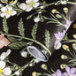 Abyssaly 17.7" x 118" Peel and Stick Wallpaper Black Floral Wallpaper Wall Stick Removable Wallpaper