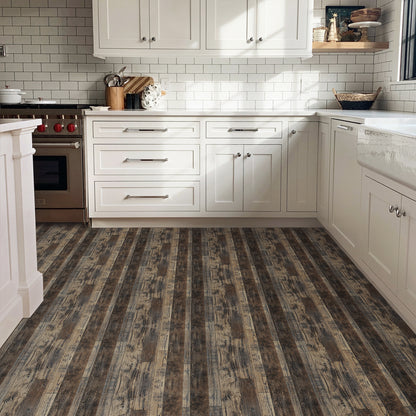 UMIGGEE 15.7-in x 236-in/ 25.7 Sq.Ft Wood Grain Peel and Stick Vinyl Flooring Roll, Self-Adhesive Vinyl Wood Grain Floor ,Versatile Design for Any Space Easy DIY Install Home Decor