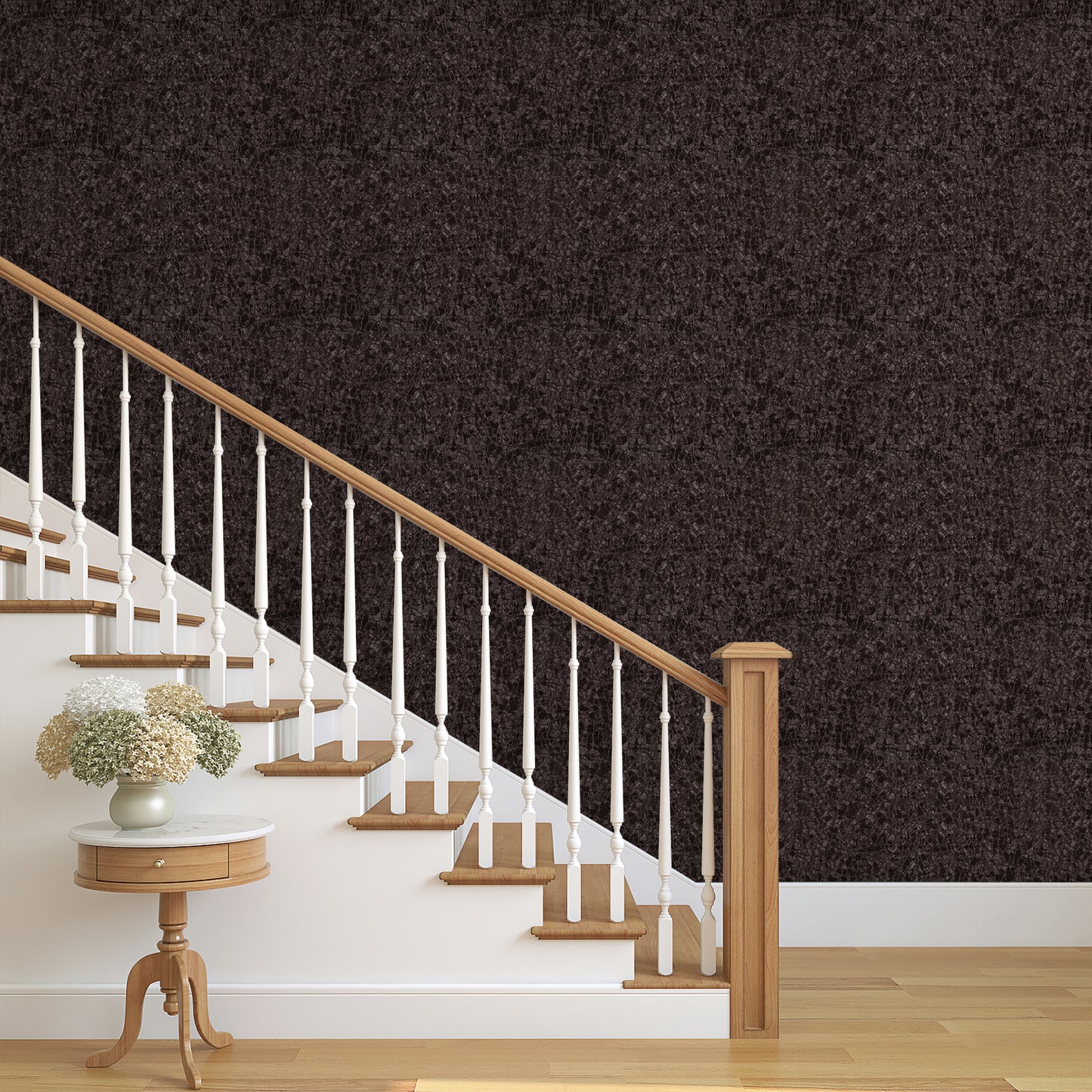 UMIGGEE Brown Wallpaper Peel and Stick Wallpaper Embossed Self Adhesive Textured Pattern Wallpaper Kitchen Counter Top Contact Paper 118-in x 15.7-in