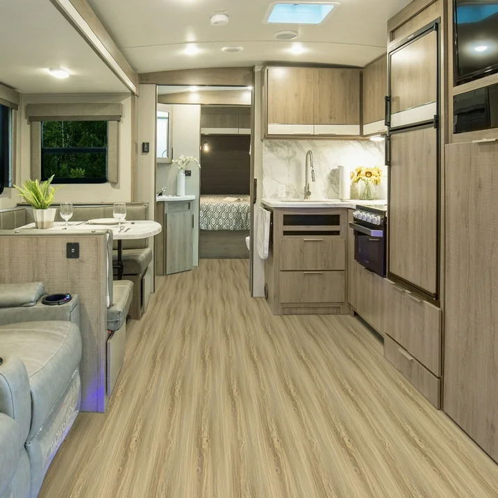 Lxcreat Vinyl Flooring Peel and Stick Floor Tile 35in x 6in 10Pcs Brown Wood Flooring for Bathroom, Kitchen, Living Room, Bedroom, 15 Sq. ft